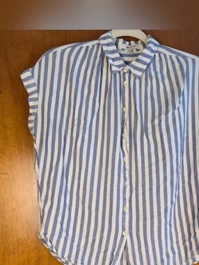 Madewell central shirt button up in ballard stripe size small
